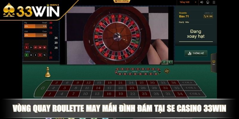 SE Casino 33WIN Thiên Đường Giải Trí Trực Tuyến Cho Game Thủ 4 Vòng quay Roulette may mắn đình đám tại SE Casino 33WIN
